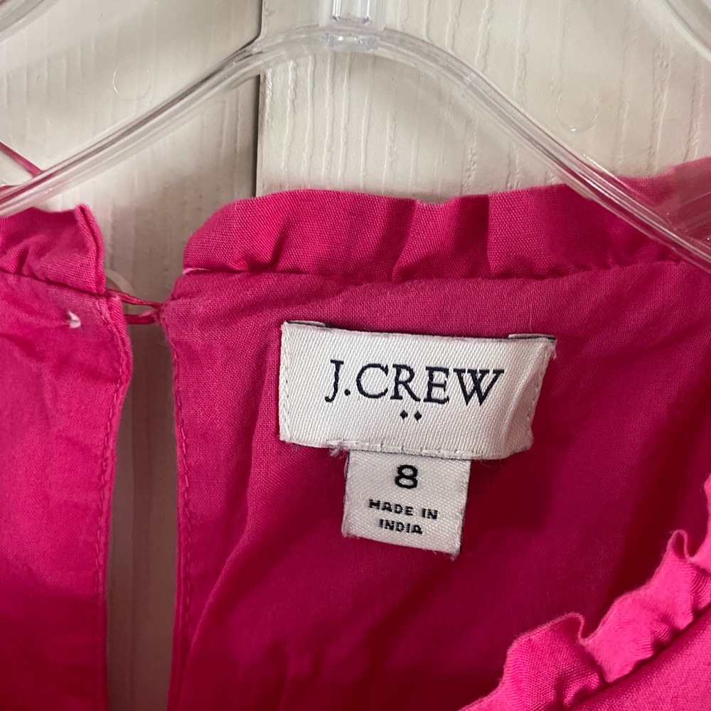 Jcrew midi length dress pink with pockets super comfortable